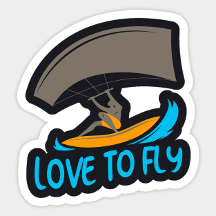 Kiteboard Kitesurfer gift Sticker